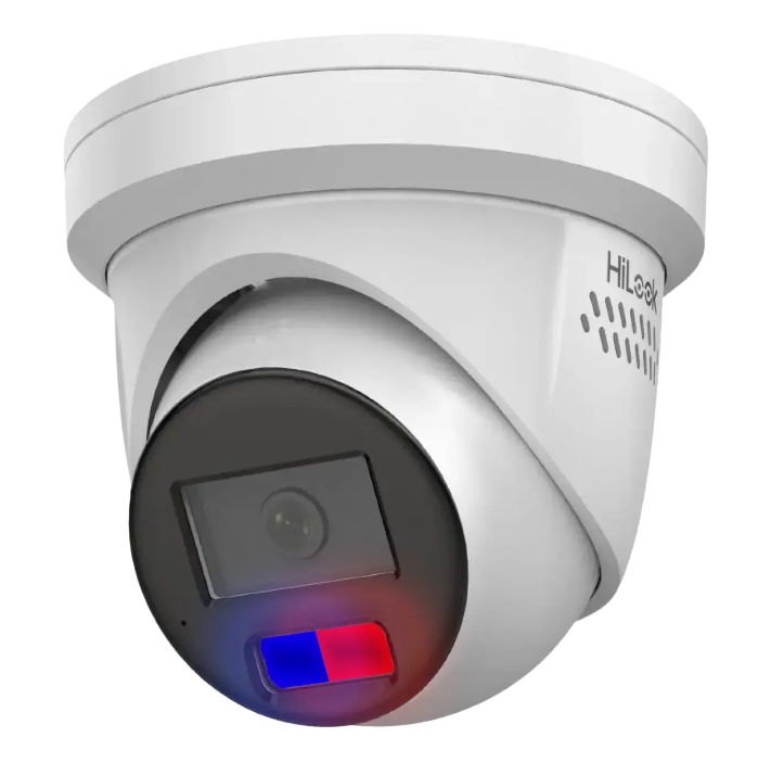 White turret deterrence camera used by JF Security