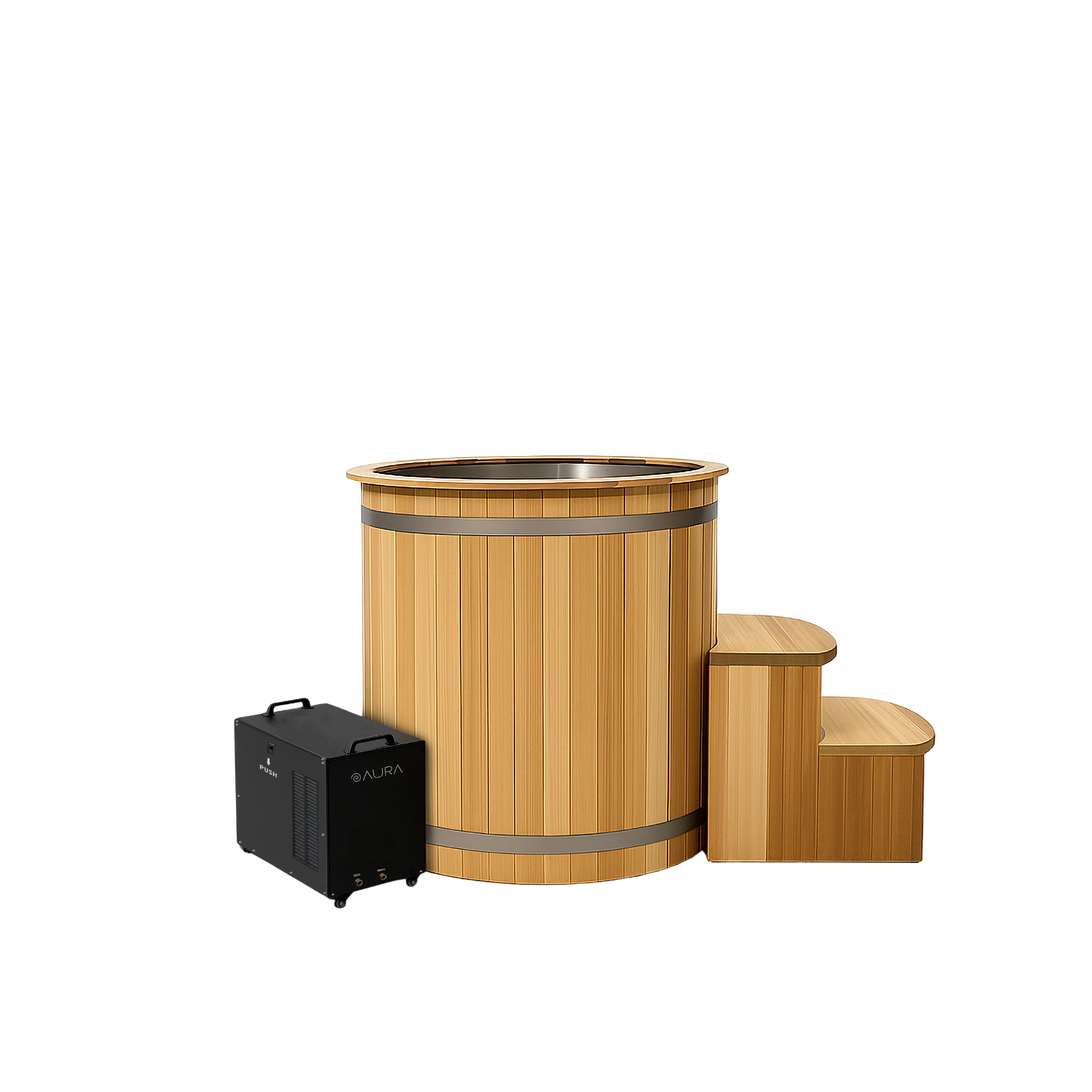 Aura Wudang Barrel Design Ice Bath with Chiller