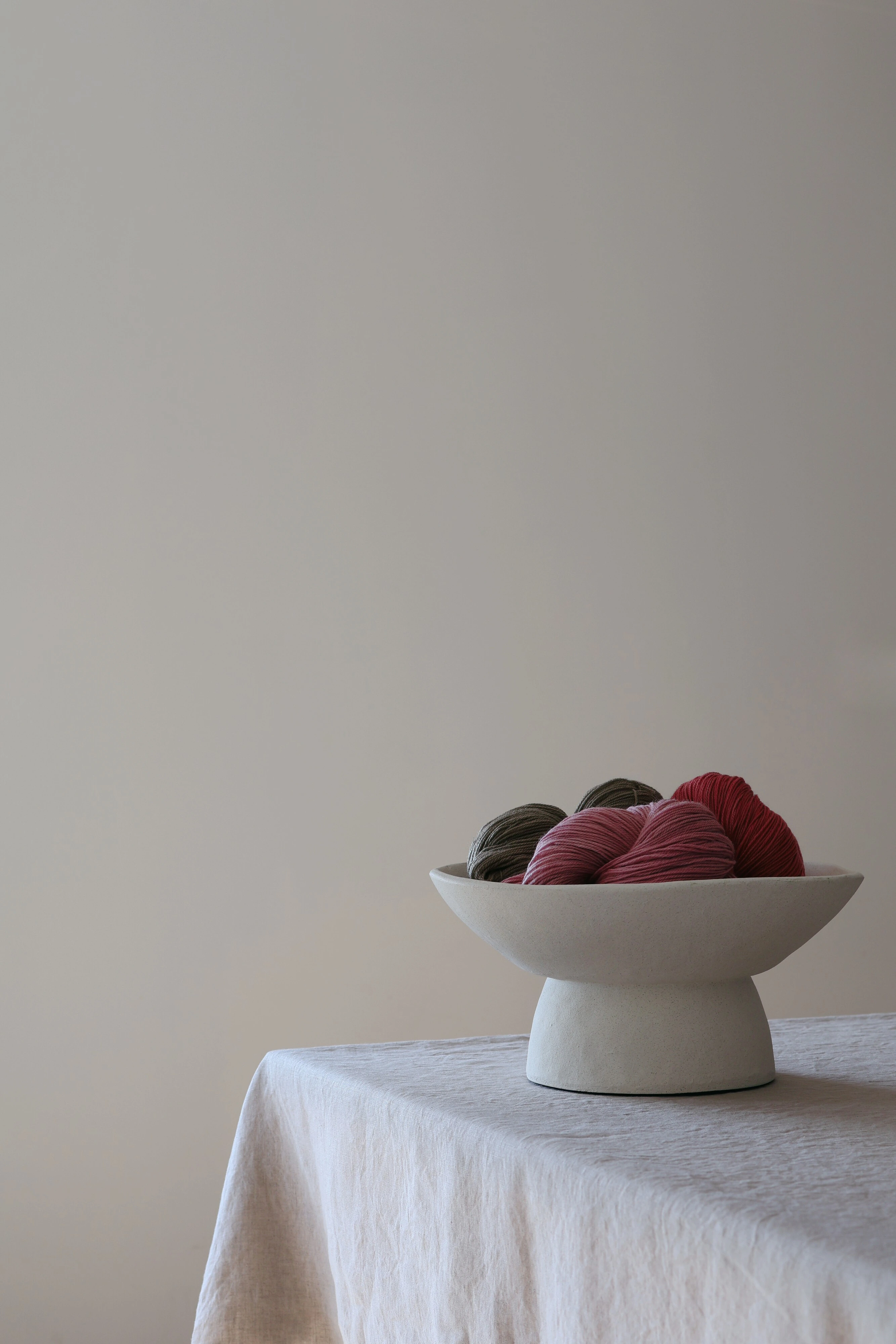 Handmade yarn crafting