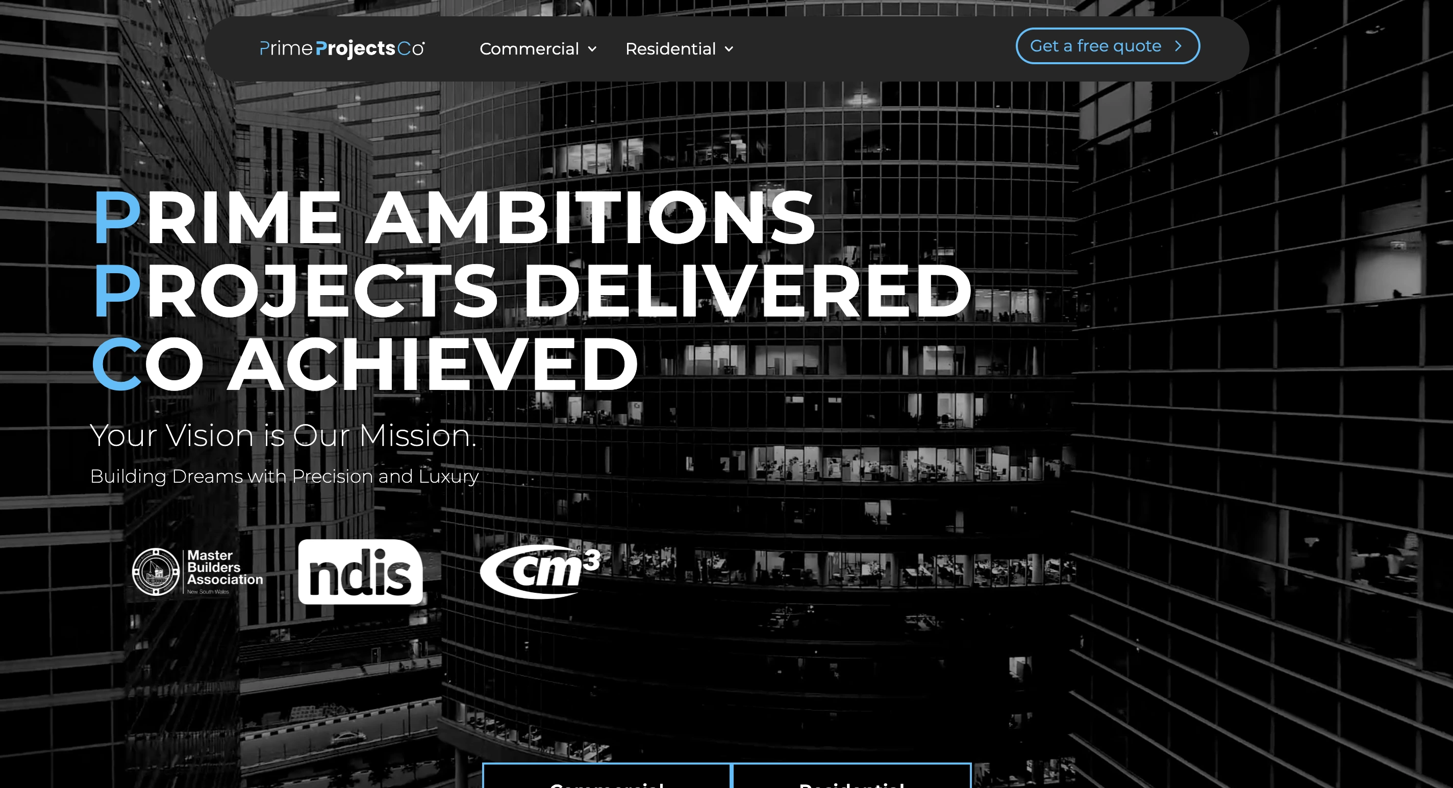 Prime Projects Co Case Study of Website Development made by Striker Digital