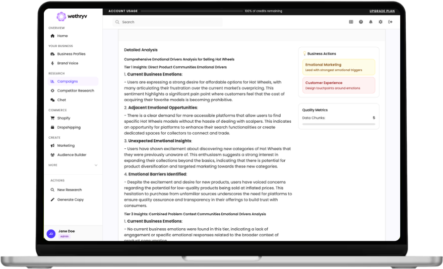 WeThryv insights preview