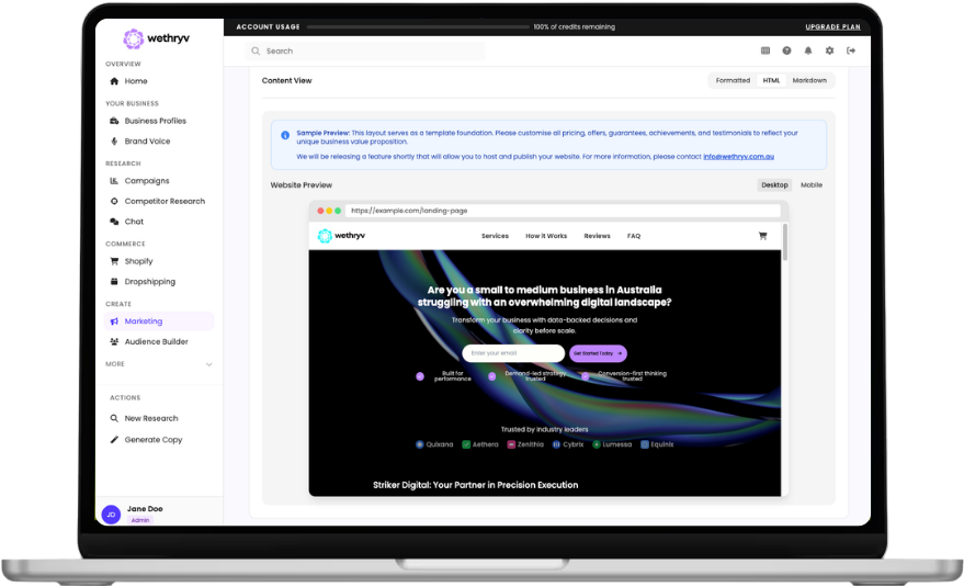 Validate messaging before spending on growth